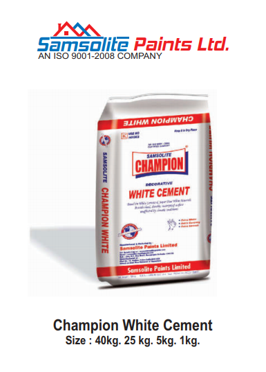 Champion White Cement-Samsolite Paints